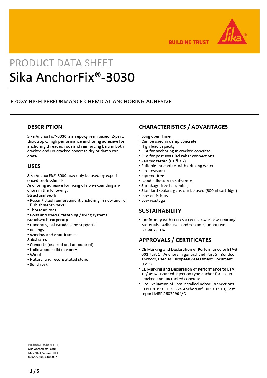 Sika AnchorFix®-3030